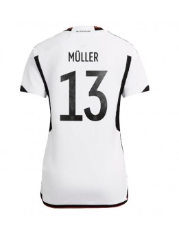 Billige Tyskland Thomas Muller #13 Hjemmedrakt Dame VM 2022 Kortermet